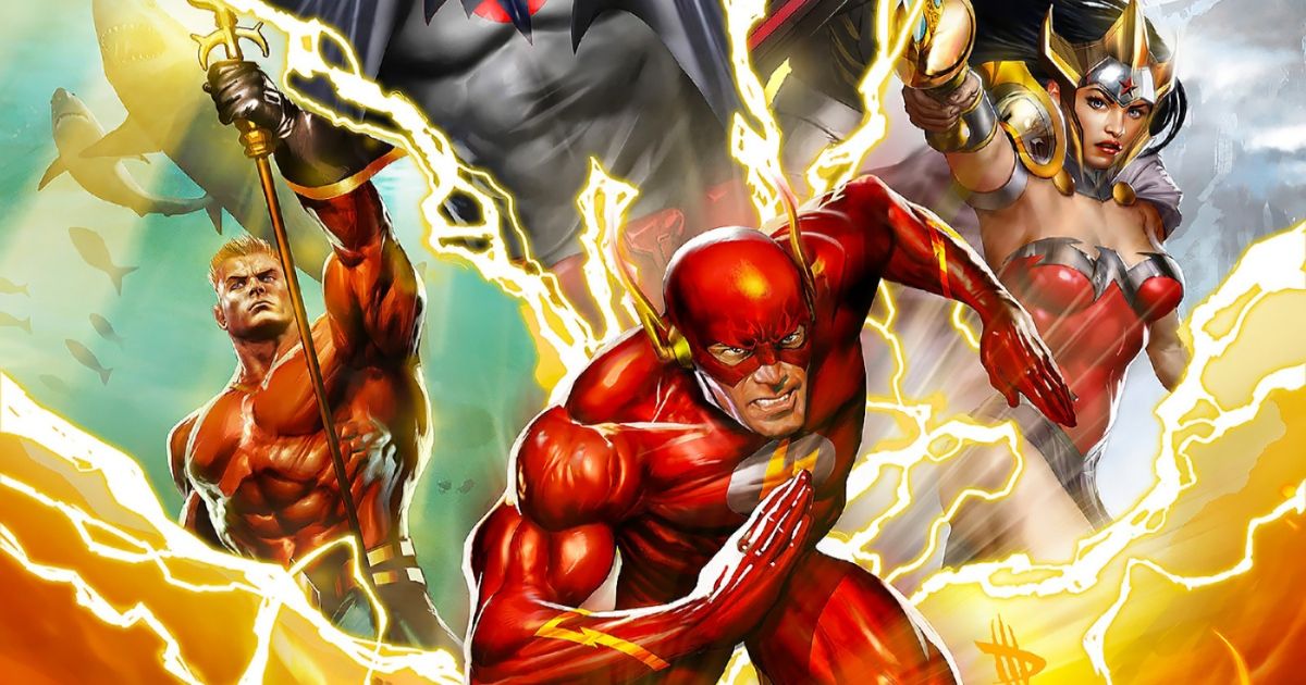 Promo art for Justice League: The Flashpoint Paradox with The Flash