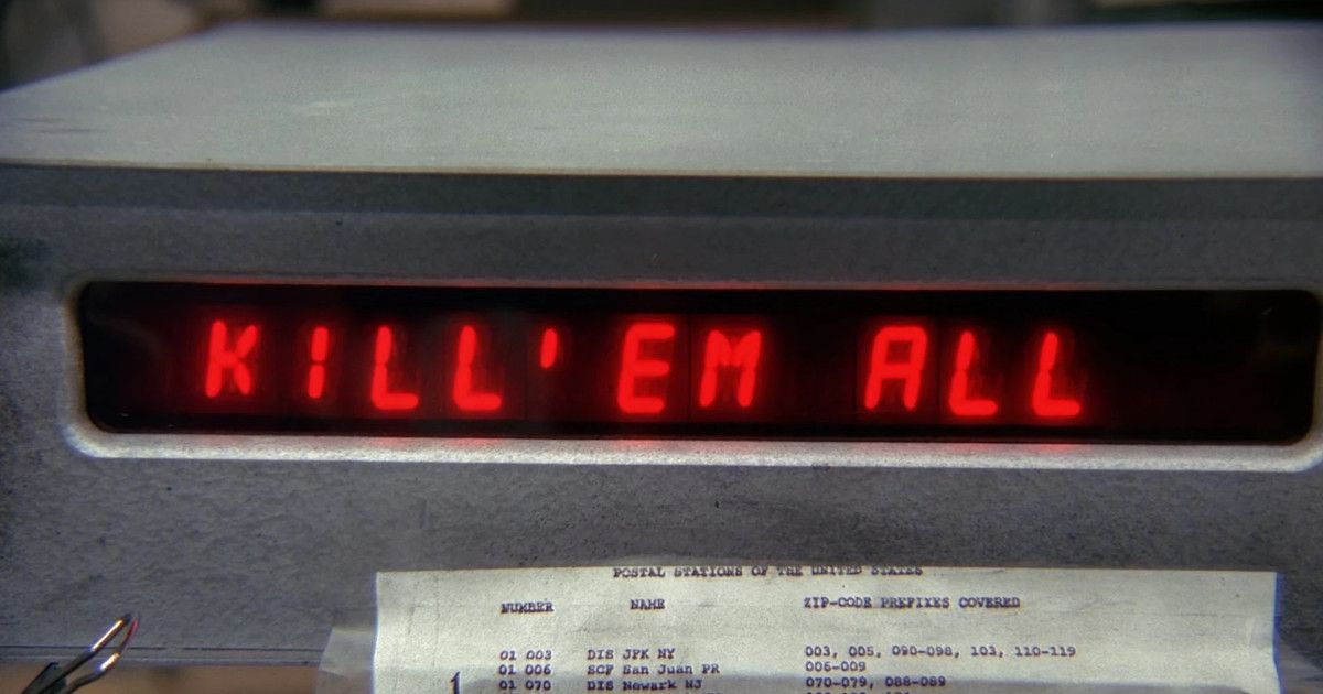 A gauge that reads Kill Them All in The X-Files