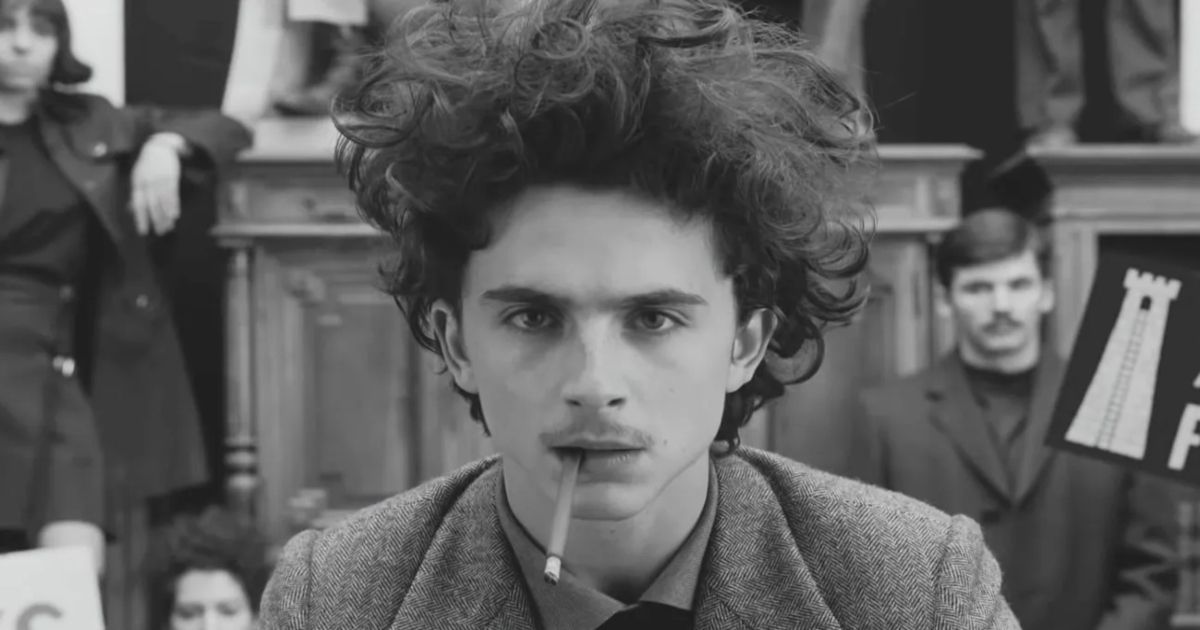 Timothee Chalamet in the Wes Anderson film The French Dispatch
