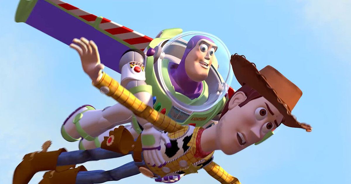 Buzz Lightyear and Woody in Pixar's Toy Story