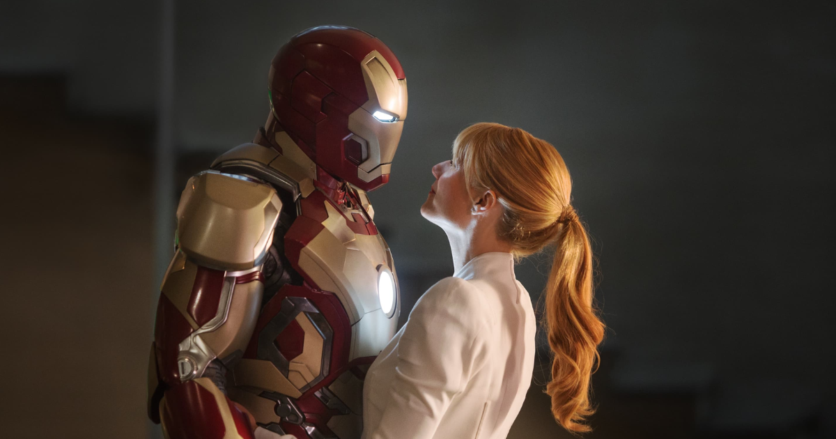 Tony Stark flerta com Pepper Potts em Homem de Ferro 2