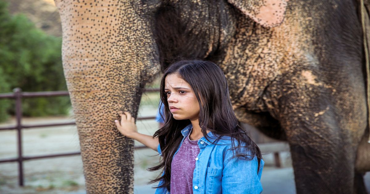 Jenna Ortega and the Elephant Save Flora