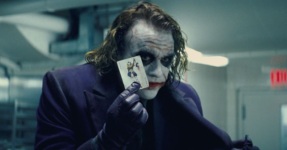 Joker in The Dark Knight heath ledger