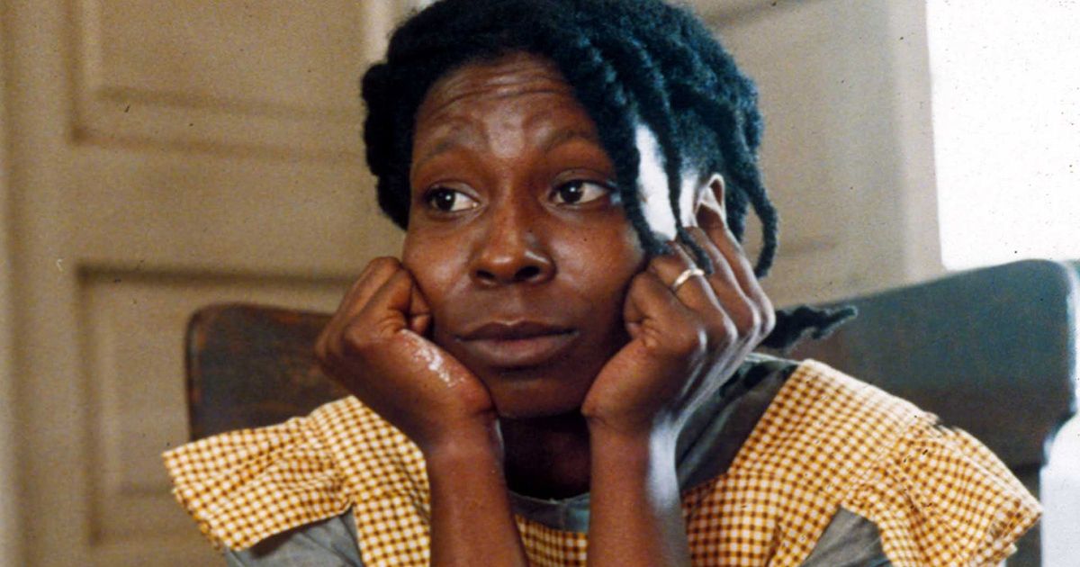 Whoopi Goldberg como Celie Harris Johnson em A Cor Púrpura