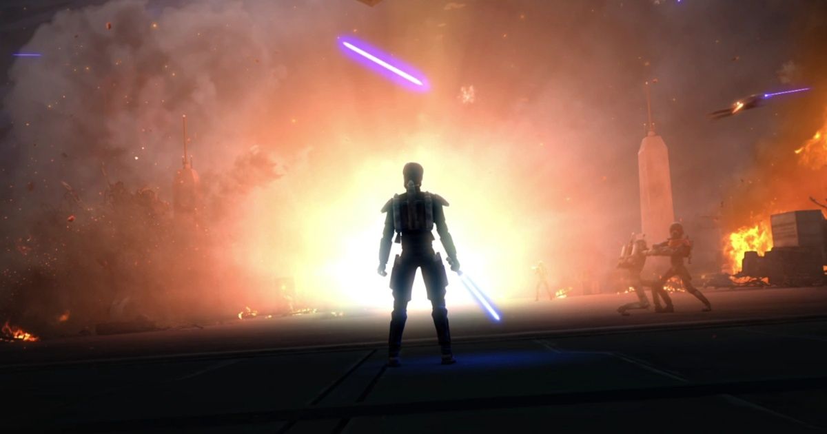 A scene from Clone Wars (The Lawless)