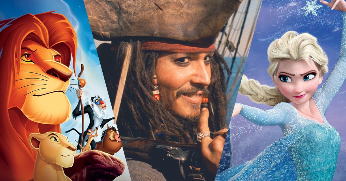 Disney's 100th Anniversary Re-Releases including The Lion King, Pirates of the Caribbean, and Frozen