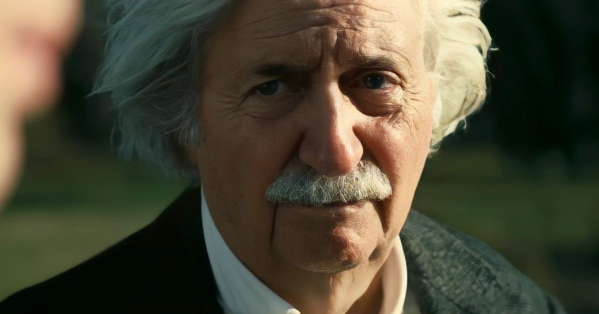 Tom Conti as Albert Einstein in Oppenheimer