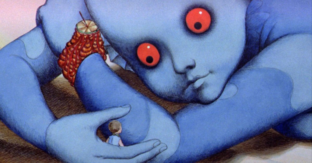 A scene from the animated Fantastic Planet (1973)