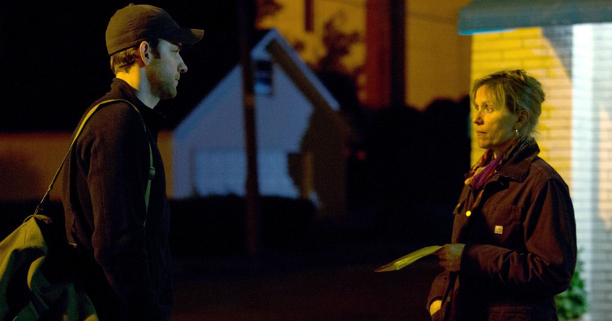 John Krasinski and Frances McDormand in Promised Land