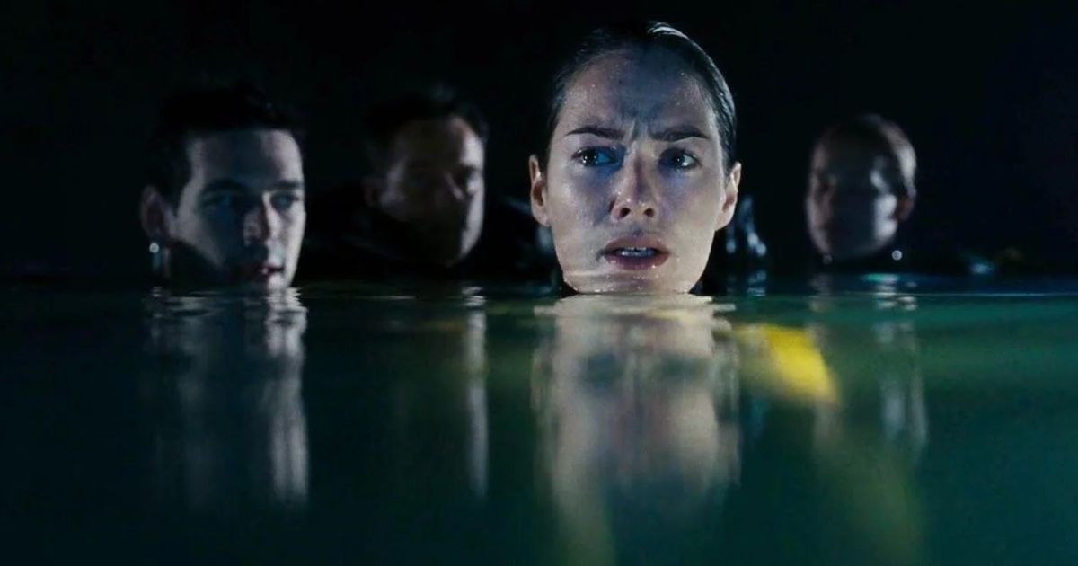 Four People Floating in The Cave