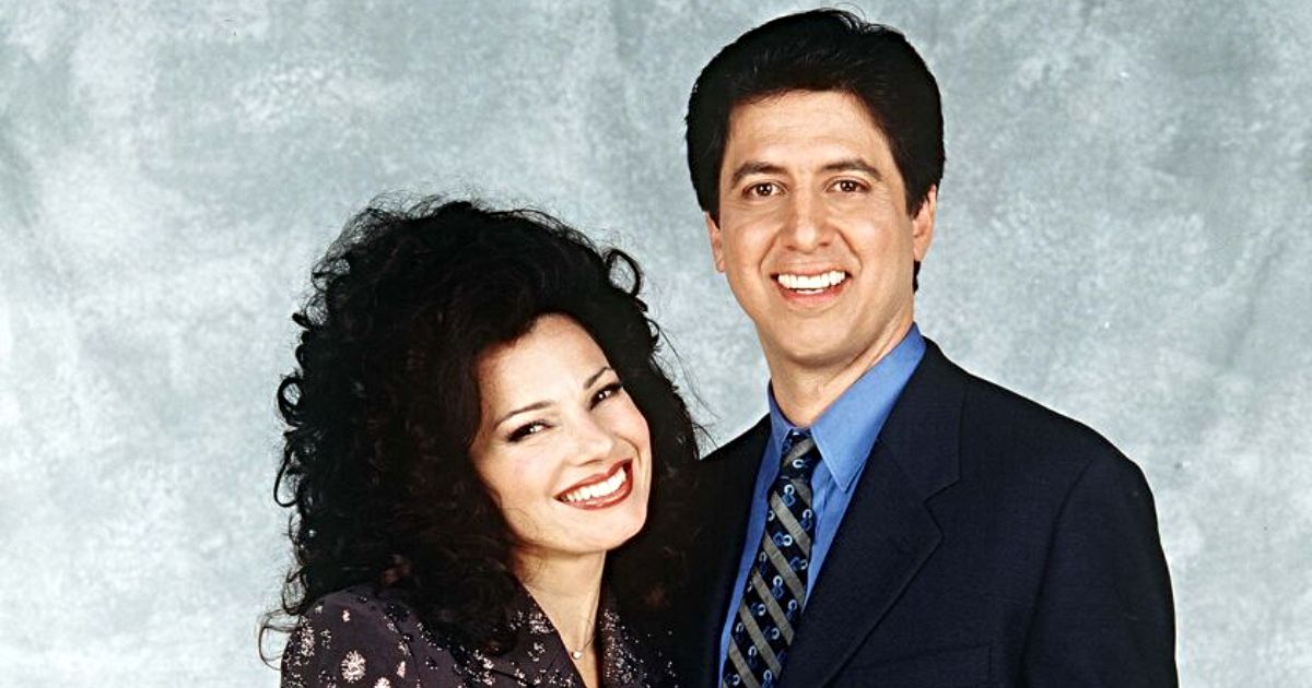 Fran Drescher and Ray Romano in a promotional photo for The Nanny