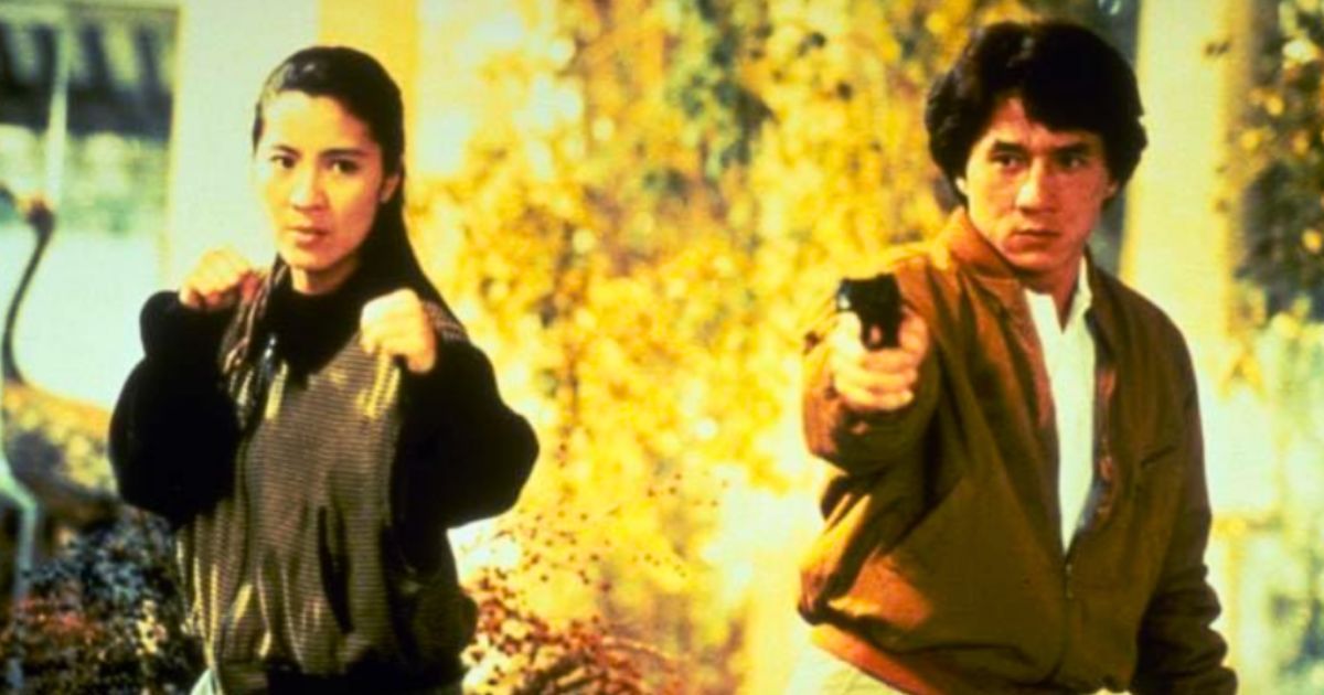 Jackie Chan and Michelle Yeoh in Police Story 3 Supercop (1992)