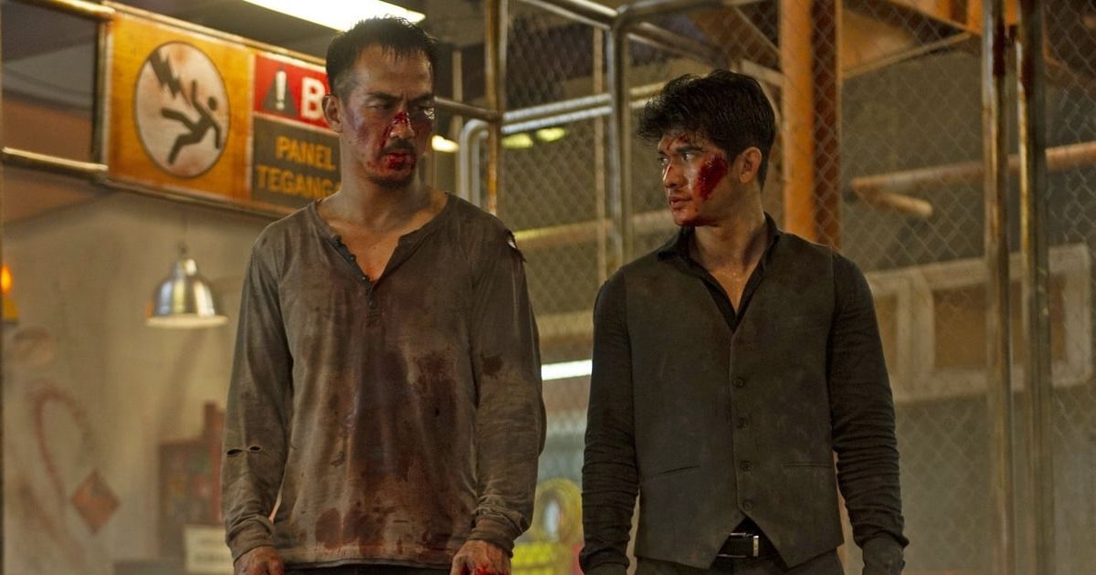 Joe Taslim and Iko Uwais in The Night Comes for Us (2018)