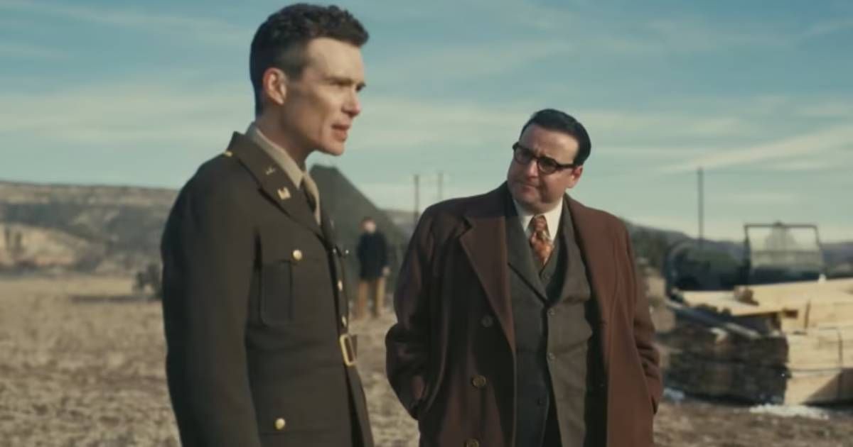 Cillian Murphy and David Krumholtz in Oppenheimer (2023)