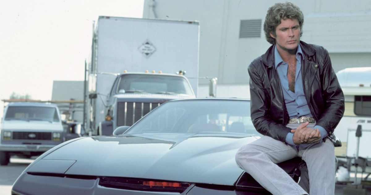 The KITT cars as seen in Knight Rider