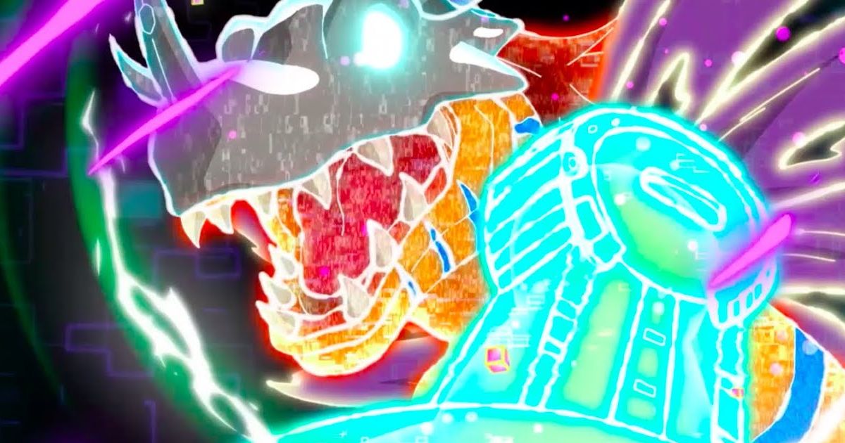 MetalGreymon Digivolving in Digimon Adventure 2020 