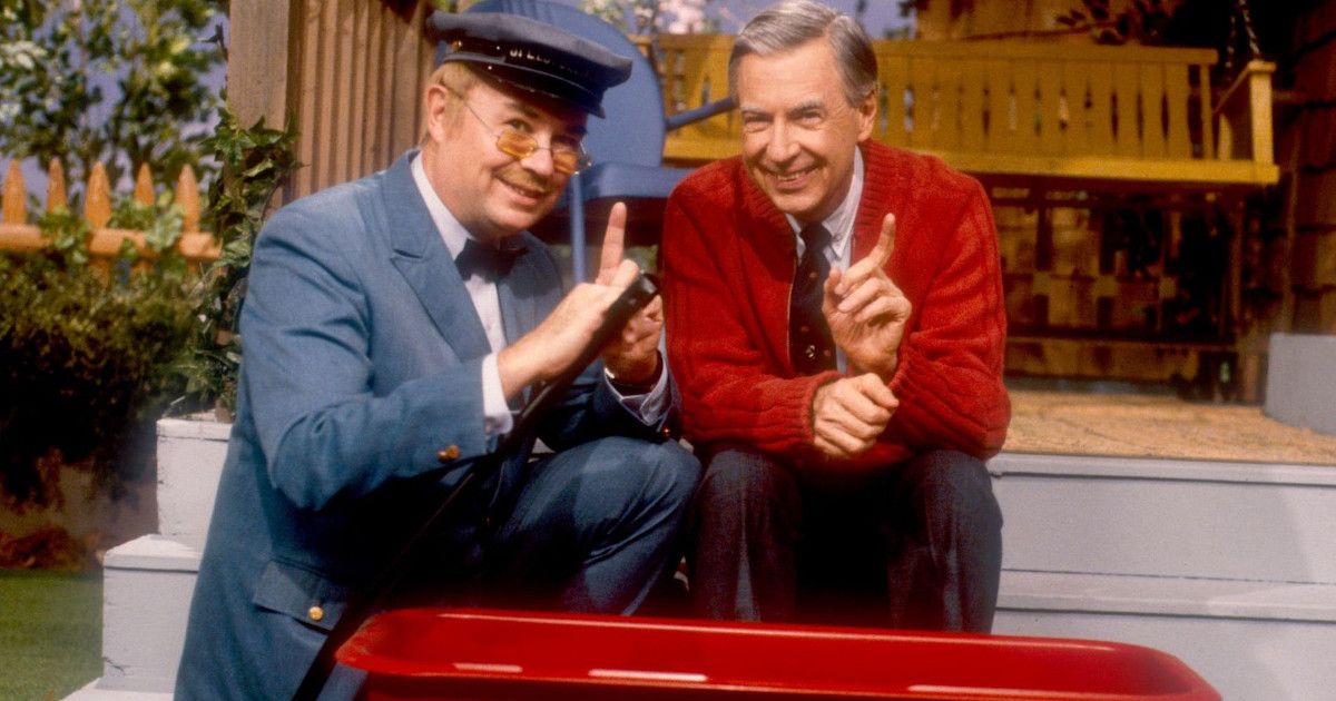 Fred Rogers and Mr. McFeely in Mister Rogers' Neighborhood