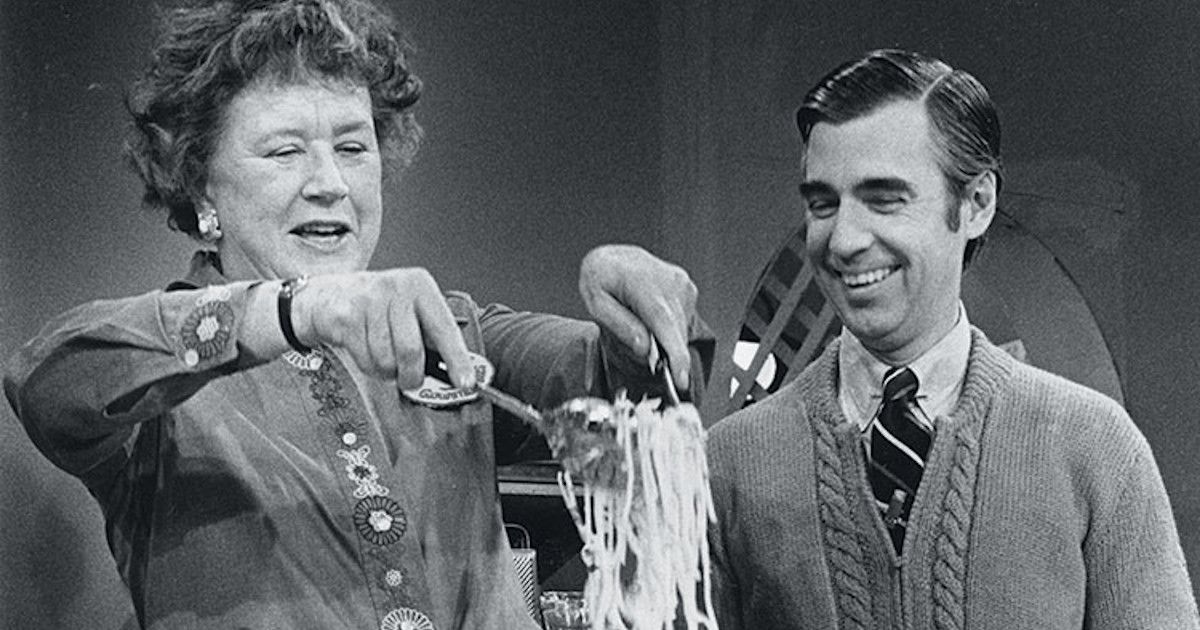 Fred Rogers and Julia Child in Mister Rogers' Neighborhood