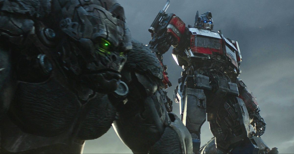 Optimus Prime and Primal in Rise of the Beasts