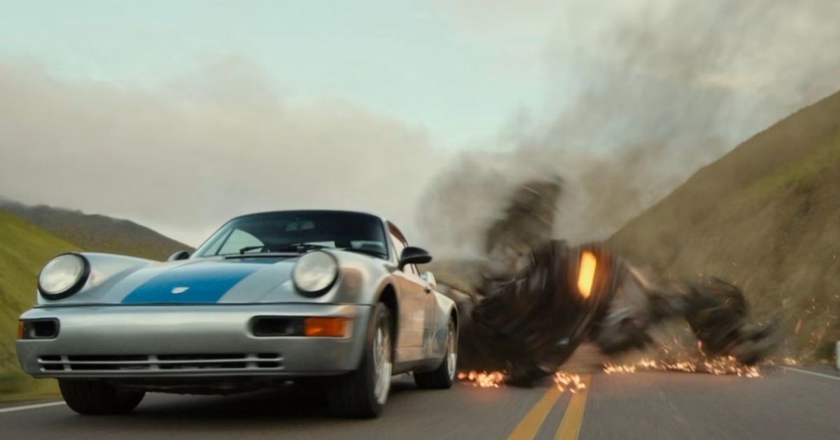 Porsche chase in Transformers Rise of the Beasts (2023)