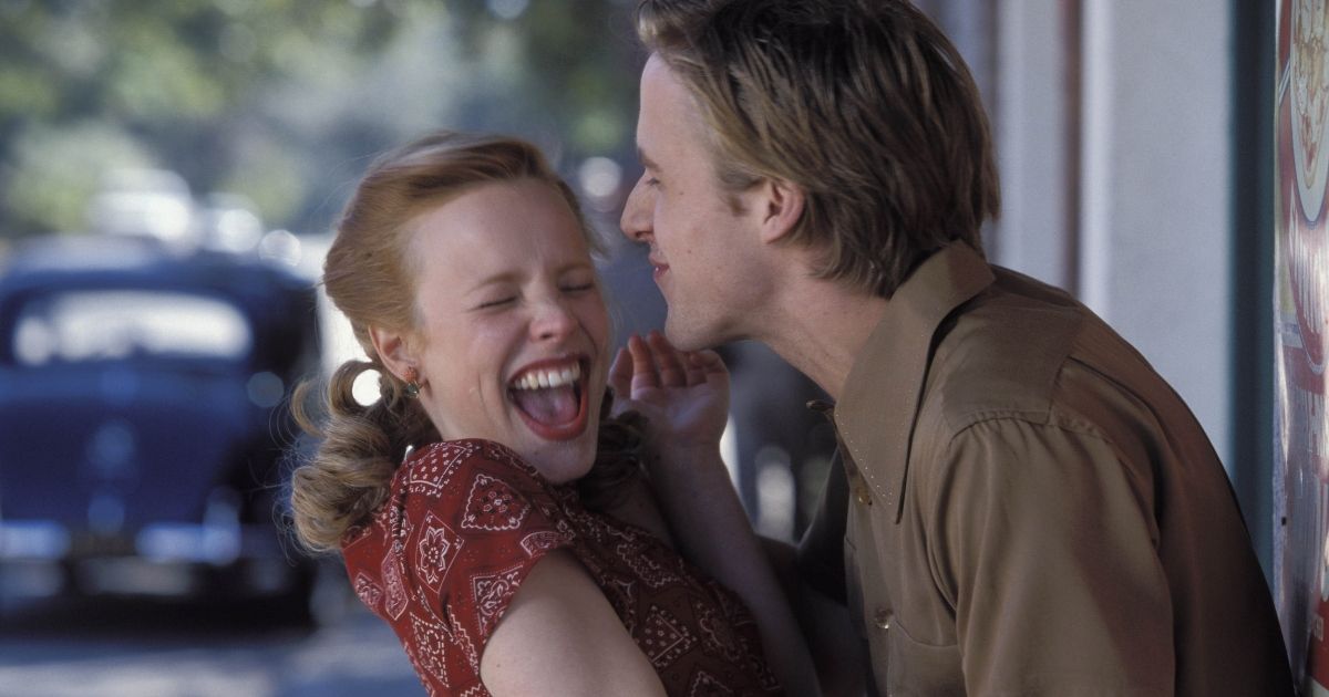 Rachel McAdams e Ryan Gosling em O Caderno