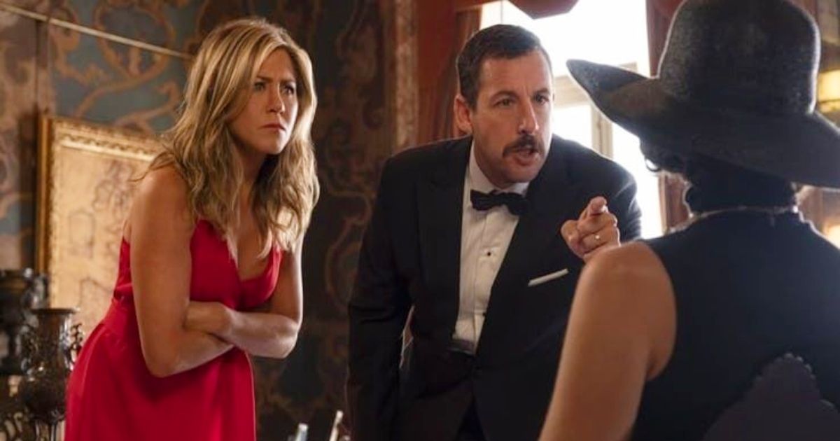 Sandler and Aniston in Murder Mystery