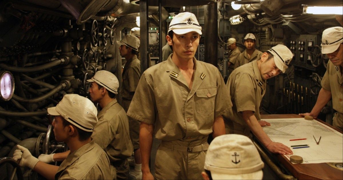 Japanese soldiers inside a submarine in Tetsuo Shinohara’s Last Operations Under the Orion