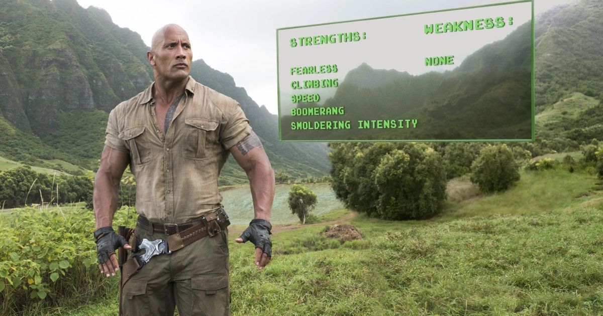 The Rock in Jumanji: Welcome to the Jungle