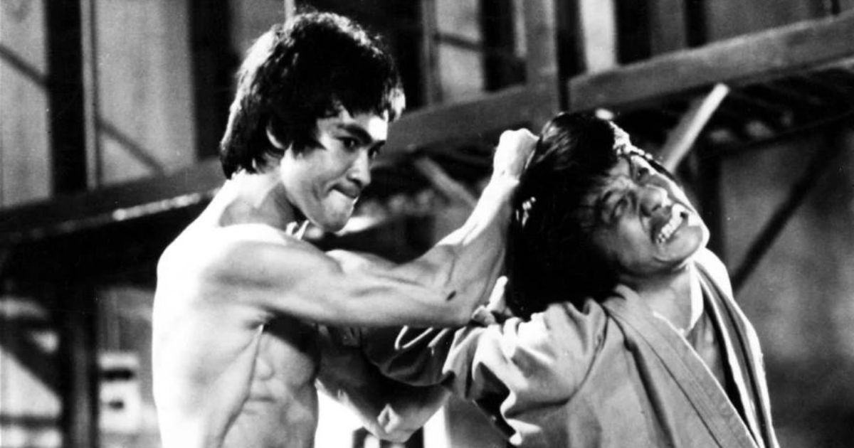 Bruce Lee and Jackie Chan in Enter The Dragon