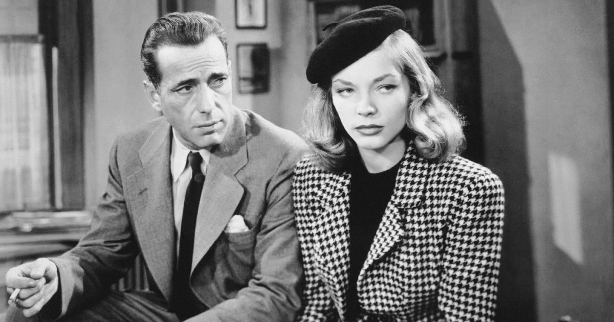 Humphrey Bogart and Lauren Bacall in The Big Sleep