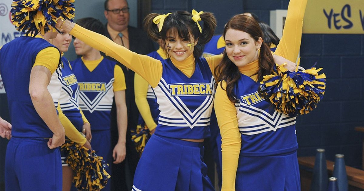 Alex and Harper as cheerleaders