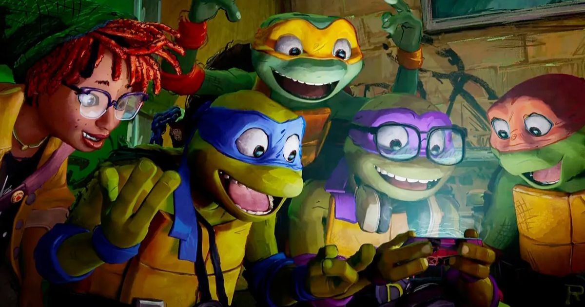 April, Leo, Mikey, Donnie, and Ralph are excited while on social media