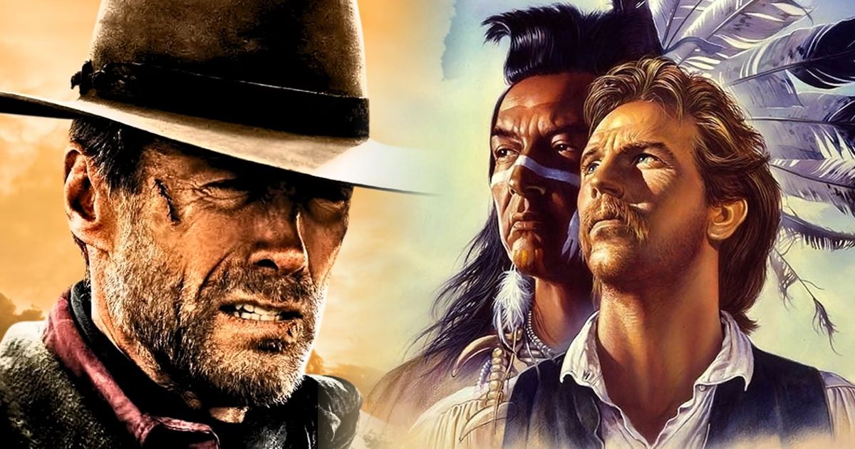 Split image of posters for Unforgiven and Dances with Wolves