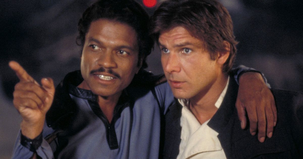Billy Dee Williams and Harrison Ford in Star Wars