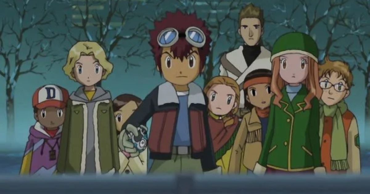Davis, Mimi, and the International Digidestined in Digimon Adventure 02