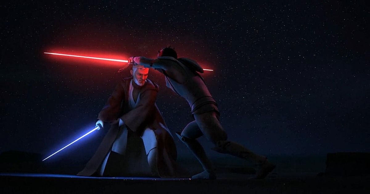 Maul Vs Ben Kenobi - Star Wars: Rebeldes 