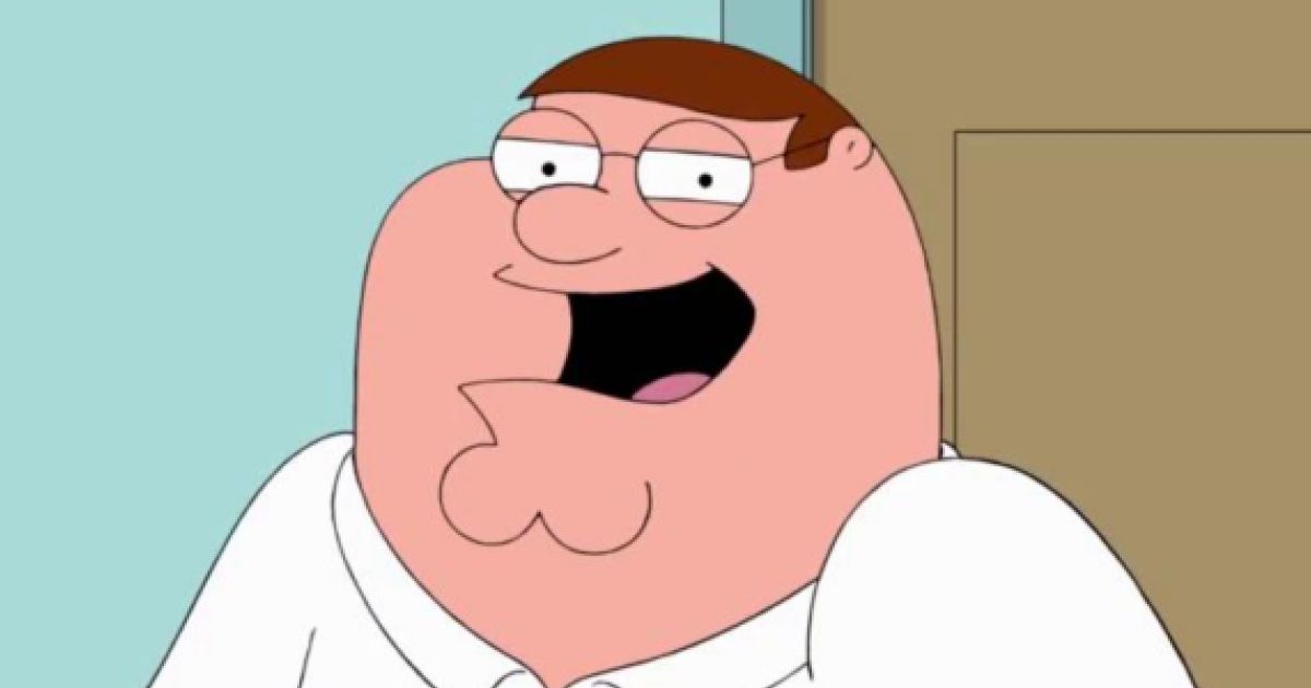 Peter Griffin laughing in Family Guy