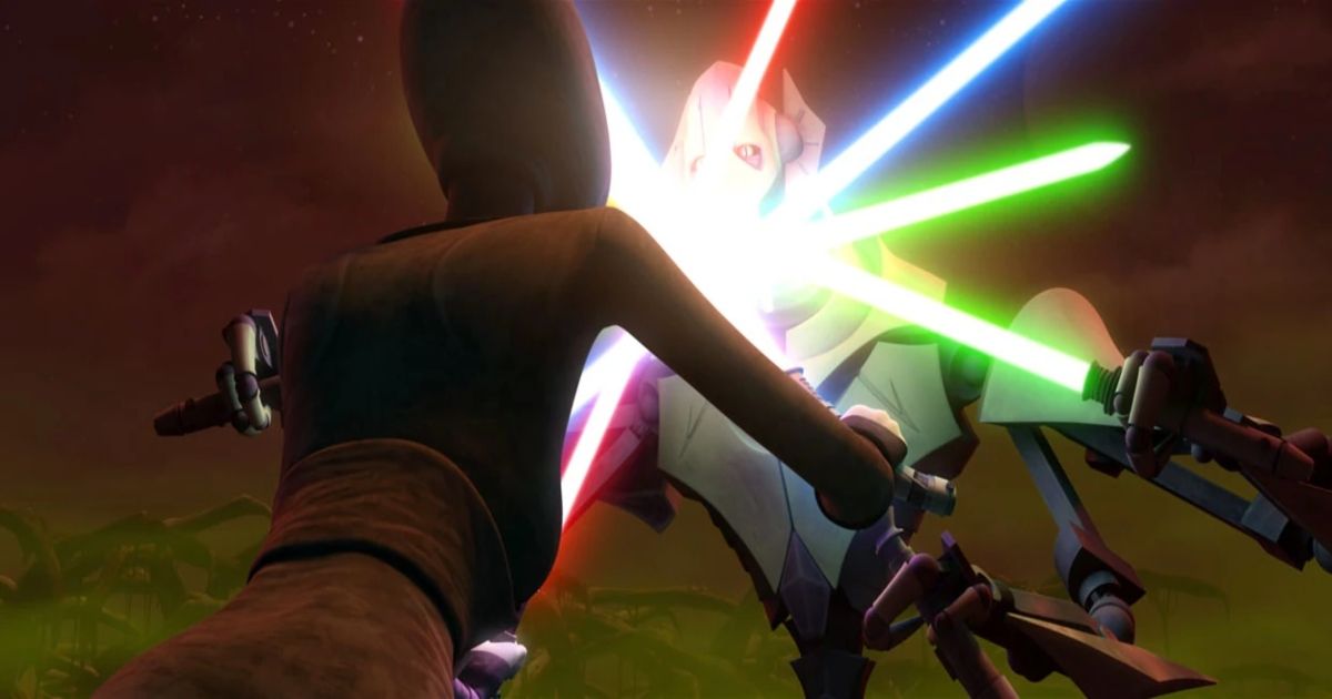 Grievous Vs Ventress nightsisters star wars the clone wars
