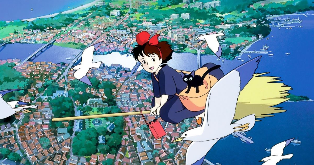 O filme do Studio Ghibli, Kiki's Delivery Service, de Hayao Miyazaki