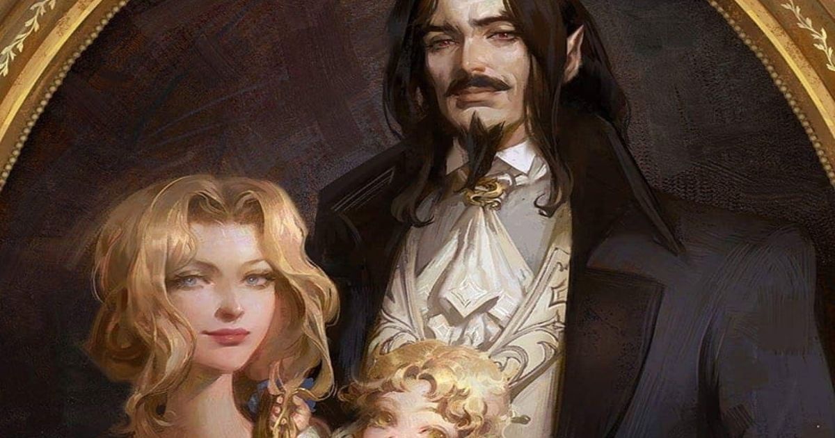 Dracula and his family portrait from Castlevania
