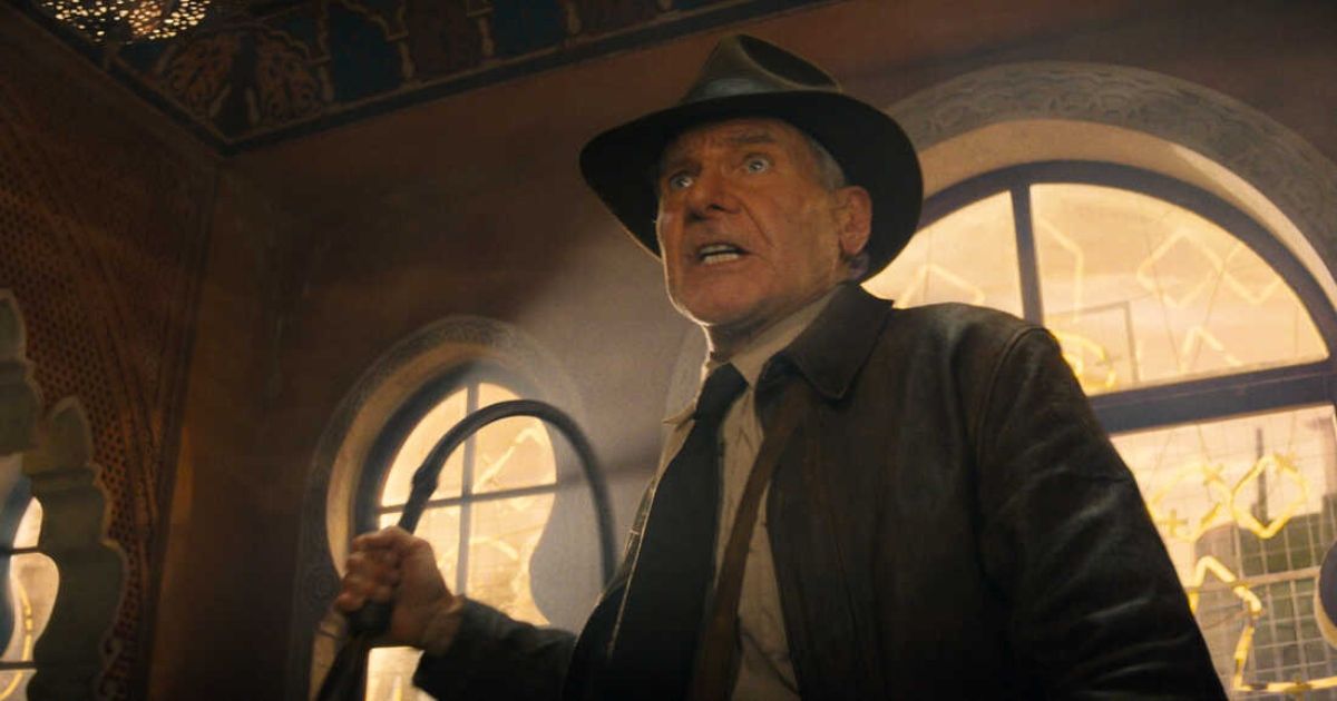 Indiana Jones takes out his whip