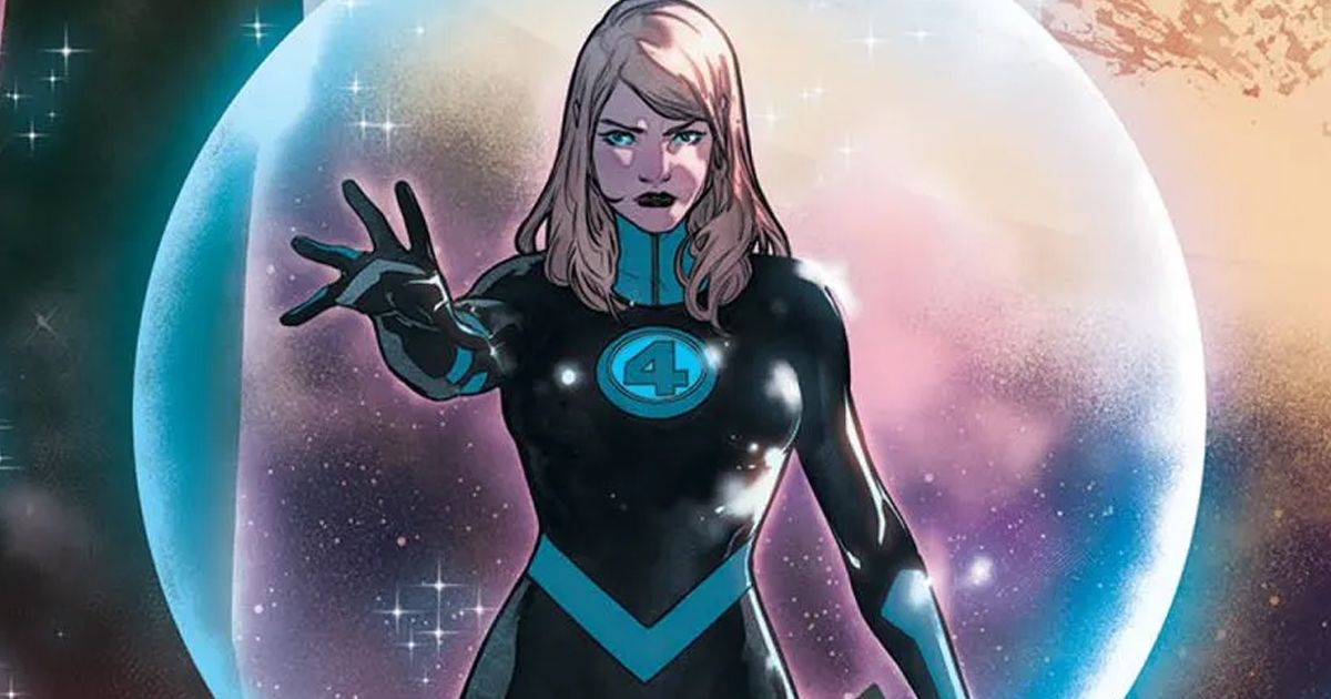 Invisible Woman using her powers from Marvel Comics