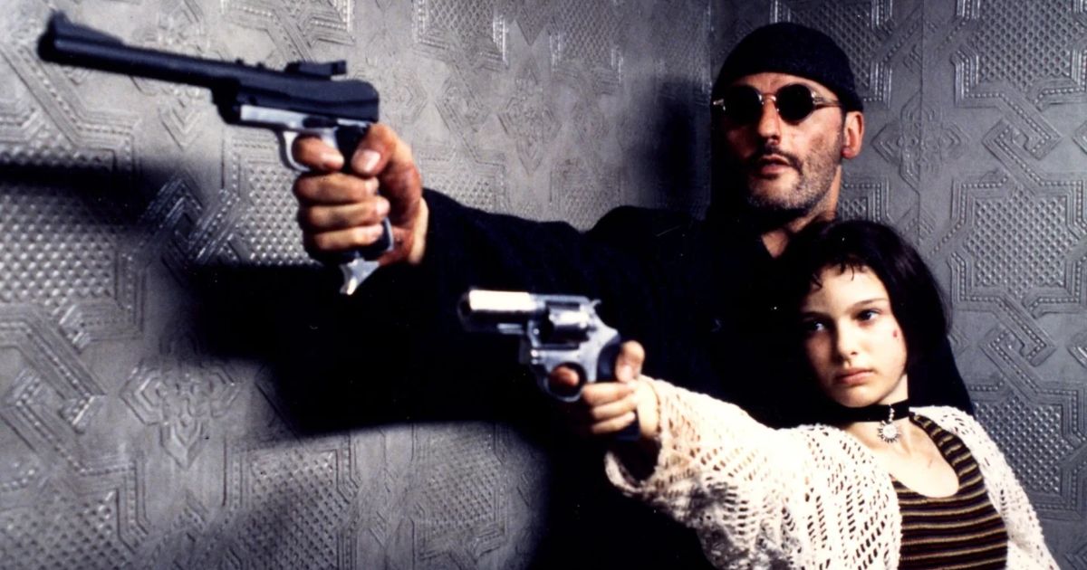 Jean Reno e Natalie Portman em León O Profissional