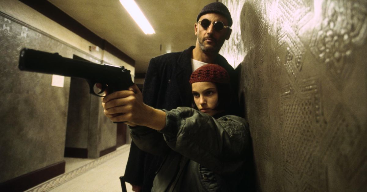 Natalie Portman e Jean Reno em Léon: O Profissional (1994)