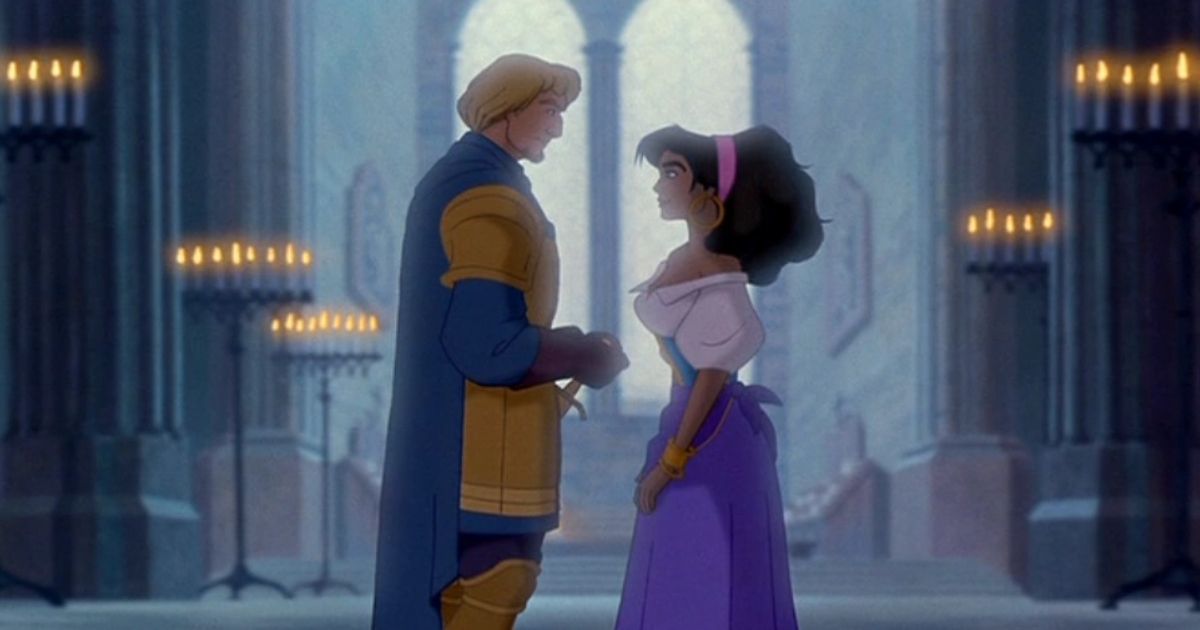 Phoebus and Esmeralda in Hunchback of Notre Dame