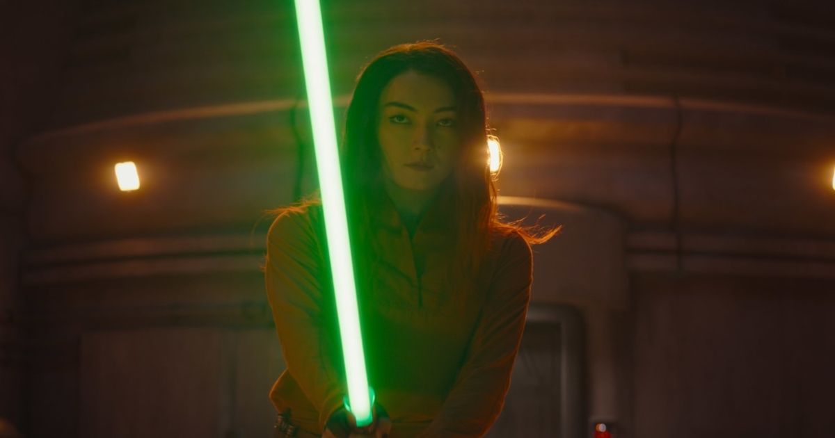 Natasha Liu Bordizzo as Sabine Wren in the Star Wars series Ahsoka