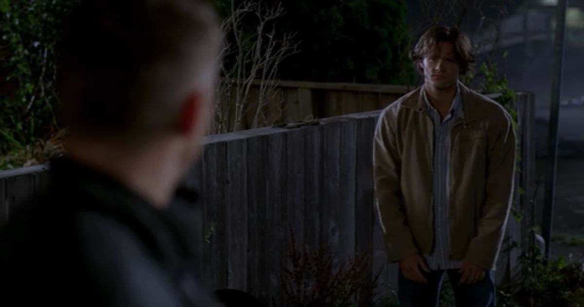Sam frustrated with the unlucky rabbit's foot Supernatural