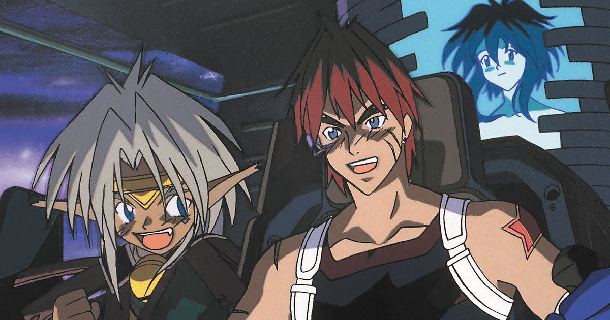 The Cast on Board the Spaceship in Outlaw Star-1