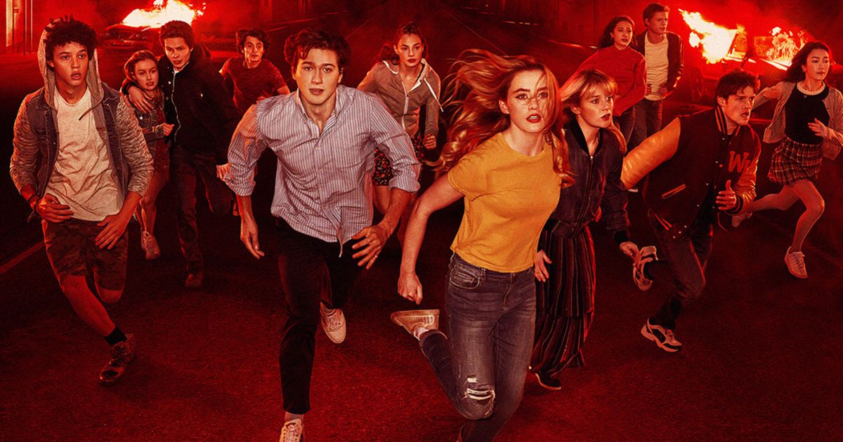 The cast of Netflix's The Society runs from the fire