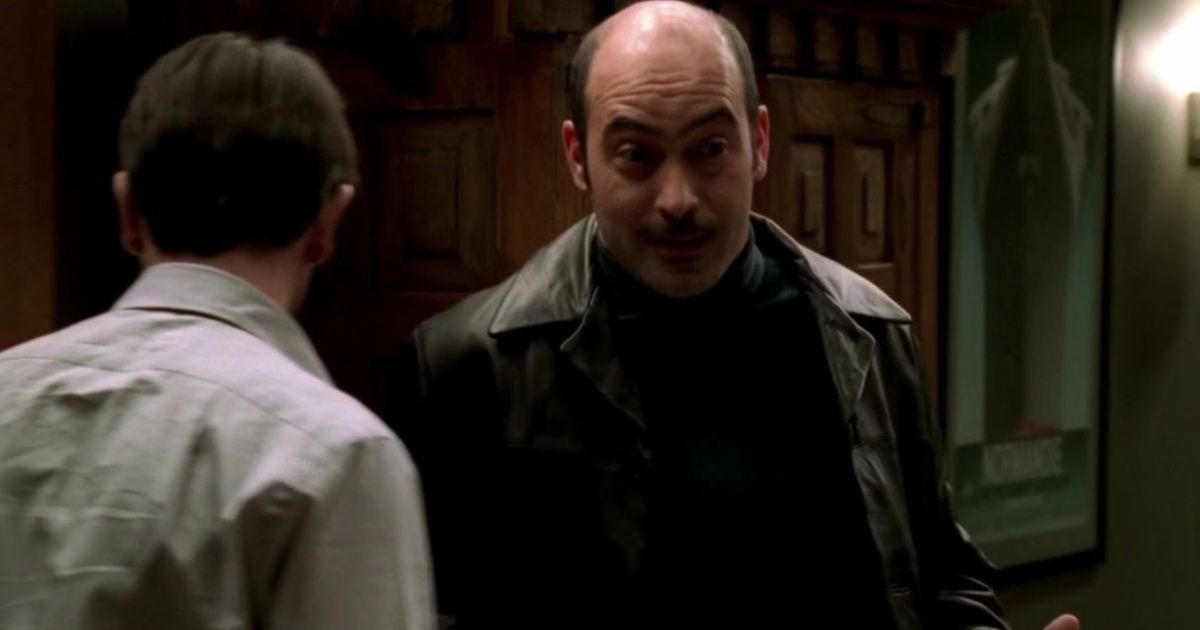 Artie tries to intimidate his debtor Jean-Philippe in The Sopranos